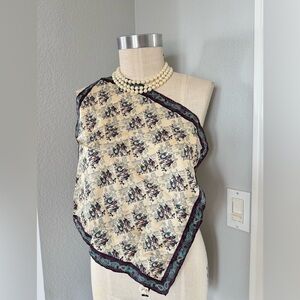 100% Silk Robert Talbott Pocket Square 16”